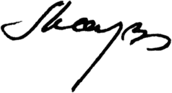 Изображение автографа