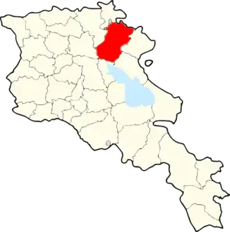 Иджеванский район на карте