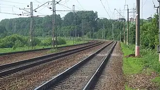 Вид к югу от станции