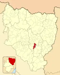 Расположение муниципалитета на карте провинции