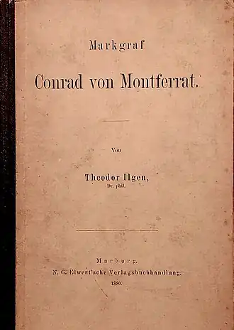работа Ильгена «Графмарк Конрад фон Монтферрат»