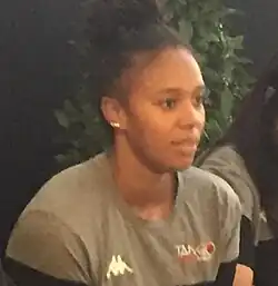 Илиана Рупер в форме команды «Танго Бурж Баскет» (14 октября 2018 года)