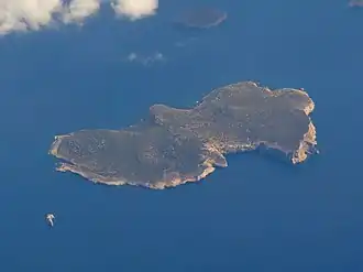 Вид на остров с высоты птичьего полёта