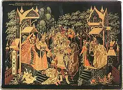 Илья Муромец и Калин царь. Шкатулка, 1940