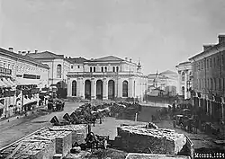 Биржевая площадь в 1864 г.