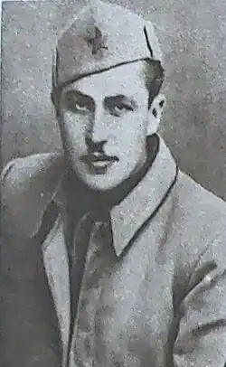 Один из командиров 12-й Славонской ударной бригады Народный герой Югославии Иван Сенюк