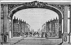 Торжественное открытие дворца кардинала Ришельё. 1641. Офорт