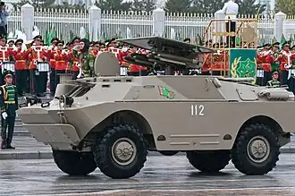 Боевая машина 9П133, Туркменистан