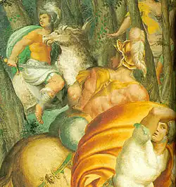 Деталь фрески Герцогского дворца. 1570