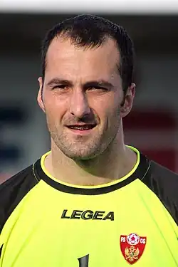 Младен Божович в составе сборной Черногории