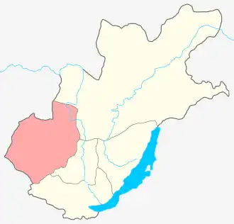 Нижнеудинский уезд на карте