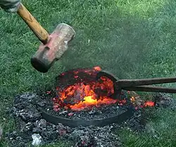 Крица, вынутая из печи