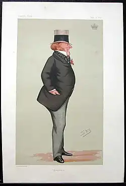 «Конская плоть», 5-й граф Портсмут, карикатура Spy из журнала Vanity Fair, 1 июля 1876 года.