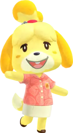 Изабель в игре Animal Crossing: New Horizons