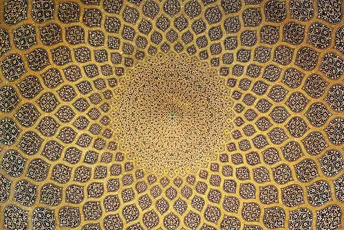Своды мечети Шейха Лютфуллы, Исфахан, 1619