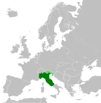 Территория ИСР в 1943 году Оперативная зона Адриатического побережья, контролируемая Германией