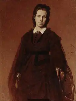 Иван Крамской. «Портрет Софьи Николаевны Крамской». Россия, Санкт-Петербург, 1871 г.