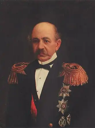 портрет работы Егора Ботмана, XIX в.