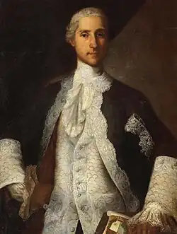 Портрет Николая Ивановича Тишинина. 1755. Холст, масло. Рыбинский историко-художественный музей