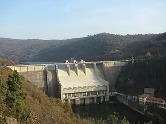 Плотина Ивайловградской ГЭС (ноябрь 2010 года)