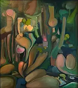 Campfire in the woods