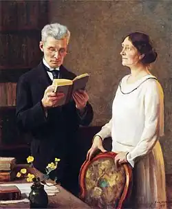 Супруги М. Тальвио и И. Ю. Миккола