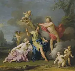 Коронование Гомера. Холст, масло. Частное собрание