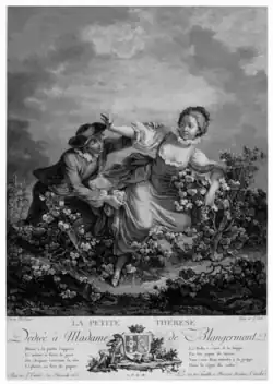 Малышка-Тереза. Между 1783 и 1799. Ж.-О. Фрагонара. Офорт, резец