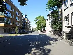 Вид на улицу со стороны перекрёсткас Тартуским шоссе