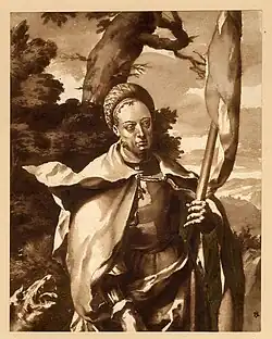 Святой Георгий и дракон. По оригиналу Луки Лейденского (?). Между 1643 и 1671. Бумага, сепия. Британский музей, Лондон