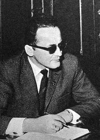 Януш Пловецкий берёт интервью у маршала Конева