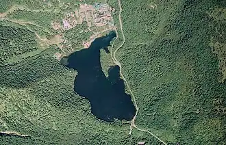 Аэрофотосъёмка озера в сентябре 1976 года.