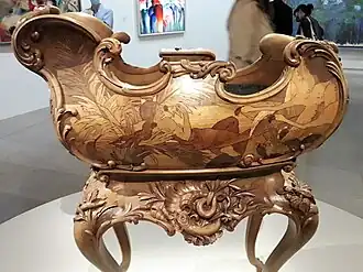 Э. Галле, В. Пруве. Жардиньерка «Морская флора». 1889