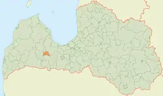 Яунпилсская волость на карте