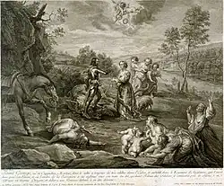 Святой Георгий. По картине Д. Тенирса Младшего