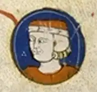 Жан Тристан, граф Валуа. Миниатюра XIV века