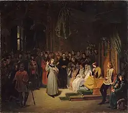 Жанна д’Арк перед королём Франции Карлом VII. Версаль