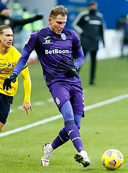 Табидзе в составе ФК «Уфа» в 2020 г.