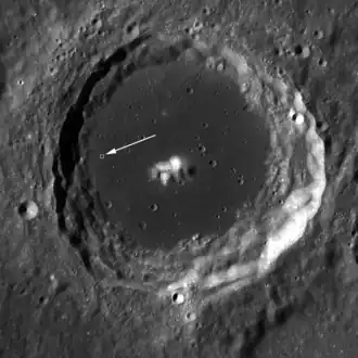 Снимок зонда Lunar Reconnaissance Orbiter.