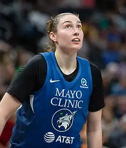 Джессика Шепард в игре за «Миннесота Линкс» против «Чикаго Скай» (25 мая 2019 года)