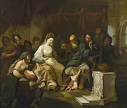 Испытание Моисея огнём. 1778. Холст, масло. Частное собрание