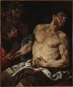 Смерть Катона Утического. Между 1650 и 1700. Холст, масло. Национальный музей, Варшава