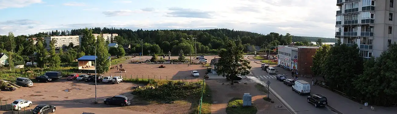 Посёлок Советский. Вид из гостиницы «Чайка». 2015 г.