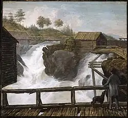 Водопад в Хёнефоссе (1819)