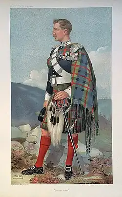 Карикатура на Ярмарке тщеславия на маркиза Таллибардина (Лесли Уорд), 23 марта 1905 года.