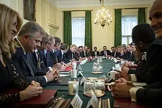 Заседание Кабинета Джонсона после выборов 2019 года