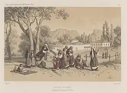 Жозеф-Роз Лемерсье по оригиналу Фероджио. Каралез в Крыму. 1840 год.