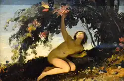 Ариэль: Там, где пчела собирает мёд. По пьесе У. Шекспира «Буря».  Ок. 1826. Холст, масло. Музей Виктории и Альберта, Лондон