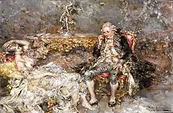 Сцена в будуаре