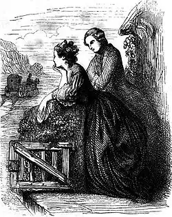 Юлия и Сен-Прё.Иллюстрация к французскому изданию 1878 года